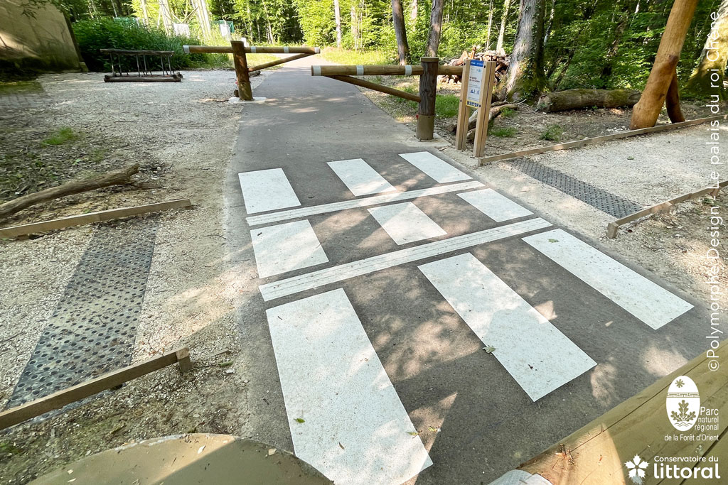 Photo de la travers&eacute;e pi&eacute;tonne de la v&eacute;lovoie.